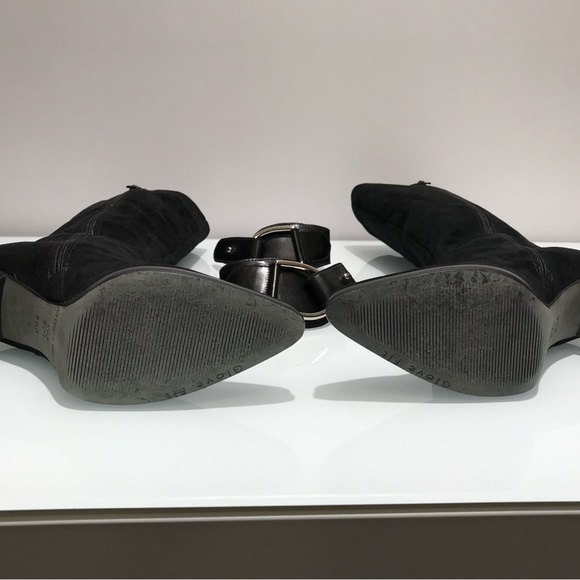 Antonio Melani Black Suede Boots - Picture 10 of 11